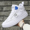 Elegant Sport Men's Sneaker Trend High Top Platform Shoes Spring Vulcanized Shoes Leather Casual Sport Fashion Flat Low Top Sneaker Lace-up Modern Design by Stevvex