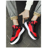Elegant Sport Men's Sneaker Trend High Top Platform Shoes Spring Vulcanized Shoes Leather Casual Sport Fashion Flat Low Top Sneaker Lace-up Modern Design by Stevvex