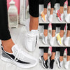 Elegant Sport Women's Vulcanized Female Lace Up Mesh Sneakers Round Toe Casual Walking Shoes Mesh Flat Anti-slip Women Breathable Mesh Fashion Sneakers by Stevvex