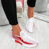 Elegant Sport Women's Vulcanized Female Lace Up Mesh Sneakers Round Toe Casual Walking Shoes Mesh Flat Anti-slip Women Breathable Mesh Fashion Sneakers by Stevvex