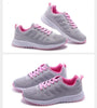 Elegant Sport Womens Sneakers Flats Casual Tennis Shoes Summer Lace-Up Mesh Light Breathable Casual Comfort Non Slip Lightweight Breathable Mesh Athletic Sneakers by Stevvex