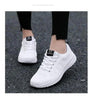 Elegant Sport Womens Sneakers Flats Casual Tennis Shoes Summer Lace-Up Mesh Light Breathable Casual Comfort Non Slip Lightweight Breathable Mesh Athletic Sneakers by Stevvex