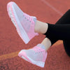 Elegant Sport Womens Sneakers Flats Casual Tennis Shoes Summer Lace-Up Mesh Light Breathable Casual Comfort Non Slip Lightweight Breathable Mesh Athletic Sneakers by Stevvex