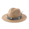 Elegant Tassel Beach Hats For Women Women's Bucket Sun Hat Max Sun Protection Holiday Hats Ladies Sun Hat Summer Straw Hats UV Protection Foldable Travel One Size Hat Modern Summer Fedoras For Party by Stevvex