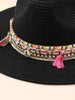 Elegant Tassel Beach Hats For Women Women's Bucket Sun Hat Max Sun Protection Holiday Hats Ladies Sun Hat Summer Straw Hats UV Protection Foldable Travel One Size Hat Modern Summer Fedoras For Party by Stevvex