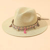 Elegant Tassel Beach Hats For Women Women's Bucket Sun Hat Max Sun Protection Holiday Hats Ladies Sun Hat Summer Straw Hats UV Protection Foldable Travel One Size Hat Modern Summer Fedoras For Party by Stevvex