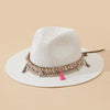 Elegant Tassel Beach Hats For Women Women's Bucket Sun Hat Max Sun Protection Holiday Hats Ladies Sun Hat Summer Straw Hats UV Protection Foldable Travel One Size Hat Modern Summer Fedoras For Party by Stevvex
