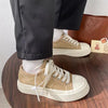 Elegant Thick Womens Sneakers Platform Sport Shoes Spring Casual Basket Flat Tennis Athletic Canvas Trainers White Sneakers Low Top Canvas Sneakers Lace-up Shoes Fashion Classic Casual Sneakers by Stevvex