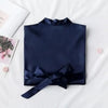 Elegant Wedding Bride Robe Lightweight Short Silk Sleepwear Women Indoor Bathrobes by Stevvex