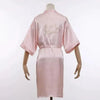 Elegant Wedding Bride Robe Lightweight Short Silk Sleepwear Women Indoor Bathrobes by Stevvex