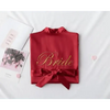 Elegant Wedding Bride Robe Lightweight Short Silk Sleepwear Women Indoor Bathrobes by Stevvex