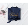 Elegant Wedding Bride Robe Lightweight Short Silk Sleepwear Women Indoor Bathrobes by Stevvex