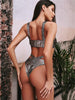 Elegant Women Bandage Swimwear Women Snake Bikini Swimsuit Female Gold Bikini Set Bathing Suit Swim Wear Women Shiny Bikini String Two Pieces Swimsuit Female Swimwear by Stevvex