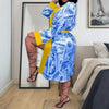 Elegant Women Indoor Robes Modern Design Bathrobes Ladies Long Sleepwear Soft And Comfortable Womens Bathrobes by Stevvex
