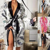 Elegant Women Indoor Robes Modern Design Bathrobes Ladies Long Sleepwear Soft And Comfortable Womens Bathrobes by Stevvex