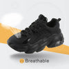 Elegant Women's Sneakers Lace Up Thick Platform Casual Shoes Leather Comfortable Walking Footwear Fashion New Lightweight Casual Everyday Walking Fashion Sneakers by Stevvex