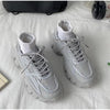 Elegant Women's Sneakers Lace Up Thick Platform Casual Shoes Leather Comfortable Walking Footwear Fashion New Lightweight Casual Everyday Walking Fashion Sneakers by Stevvex