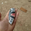Handmade Damascus Folding Knife with Engraved Bolster, Black Resin and Colored Bone Handle – Custom EDC Pocket Knife by JW SteelCrafts by JW SteelCrafts