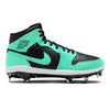 "Emerald Glow" Jordan 1 Retro Cleats by Stadium Custom Kicks