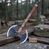 Unique Double-Headed Viking Axe - Handcrafted Decor Piece | Two Styles Available | JW SteelCrafts by JW SteelCrafts
