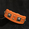 The "Eros" collar 2.5 inch wide Brown by Bestia Dog Gear