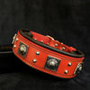 The "Eros" collar 2.5 inch wide RED by Bestia Dog Gear