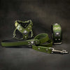 "EROS" Small to Medium dog SET - Harness - collar - lead. Green by Bestia Dog Gear