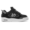 éS The Creager Black/White Skateboard Shoes