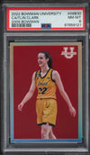 Graded 2022 Topps Bowman University Caitlin Clark #09B30 Rookie RC Basketball Card PSA 8 Near Mint