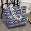 Eye-Catching Fashionable Folding Women Big Size Handbag Ladies Casual Flower Printing Canvas Graffiti Shoulder Bag by Stevvex