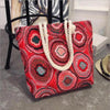 Eye-Catching Fashionable Folding Women Big Size Handbag Ladies Casual Flower Printing Canvas Graffiti Shoulder Bag by Stevvex