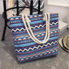 Eye-Catching Fashionable Folding Women Big Size Handbag Ladies Casual Flower Printing Canvas Graffiti Shoulder Bag by Stevvex
