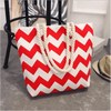 Eye-Catching Fashionable Folding Women Big Size Handbag Ladies Casual Flower Printing Canvas Graffiti Shoulder Bag by Stevvex