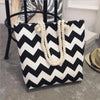 Eye-Catching Fashionable Folding Women Big Size Handbag Ladies Casual Flower Printing Canvas Graffiti Shoulder Bag by Stevvex