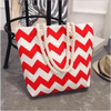 Eye-Catching Fashionable Folding Women Big Size Handbag Ladies Casual Flower Printing Canvas Graffiti Shoulder Bag by Stevvex
