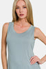Scoop Neck Wide Strap Tank Dress For Women – Simple & Classic, Flattering Scoop Neck, Comfortable Wide Strap Design by Stevvex