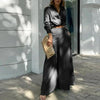 Women's Plus Size Wide Leg Elegant Pant Set by FitiqueFit