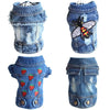 Designer Dog Clothes Small Dog Denim Jacket Coat Cat Costume Puppy Jeans Vest Spring Clothing by My Store