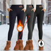 Women’s High-Waist Fleece-Lined Warm Leggings by FitiqueFit