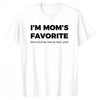 Funny "I'm Mom's Favorite" Cotton T-Shirt – Summer Wear Golf Gift for Men & Women by Dog Mom Hat