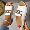 Chain Wedge Platform Peep-Toe Sandals – 5 Colors EU 36–45 by FitiqueFit