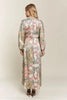 New Printed V-Neck Batwing Sleeve Dress For Summer – Stylish, Effortlessly Chic, Comfortable, Perfect for Casual and Semi-Formal Events by Stevvex
