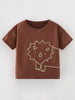 Children's Cartoon Lion Round Neck T-Shirt by Simply Love