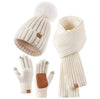 9-color Men's And Women's Knitted Hat Scarf Gloves by My Store