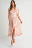 Floral Printed Shoulder Strap Midi Dress For Women – Floral Midi Dress, Shoulder Strap Dress, Ruffled Midi Dress, Feminine Floral Dress, Elegant Occasion Dress by Stevvex