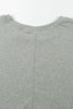 Green Sequin St Patrick Clover Patched Graphic Long Sleeve Tee