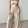 High-Waist Wide-Leg Pants & Tube Top Set – 6 Colors, S–2XL by FitiqueFit