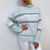 Women’s Snowflake Pullover Sweater — Cozy Winter Knit Top by FitiqueFit