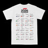 F1 2026 Race Calendar Graphic Tee by Obsessed with graphic tees