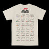 F1 2026 Race Calendar Graphic Tee by Obsessed with graphic tees